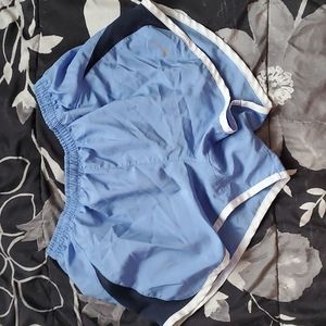 Blue and navy athletic shorts
